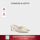 CHARLES&KEITH26春新款 包头凉拖鞋 CK1 60361614蝴蝶结高跟穆勒鞋