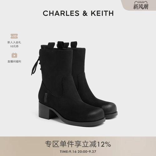 复古擦色 舒适粗跟 西部短靴