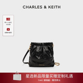 CHARLES&KEITH女包CK2 情人节礼物 60782390流浪单肩斜挎双肩包
