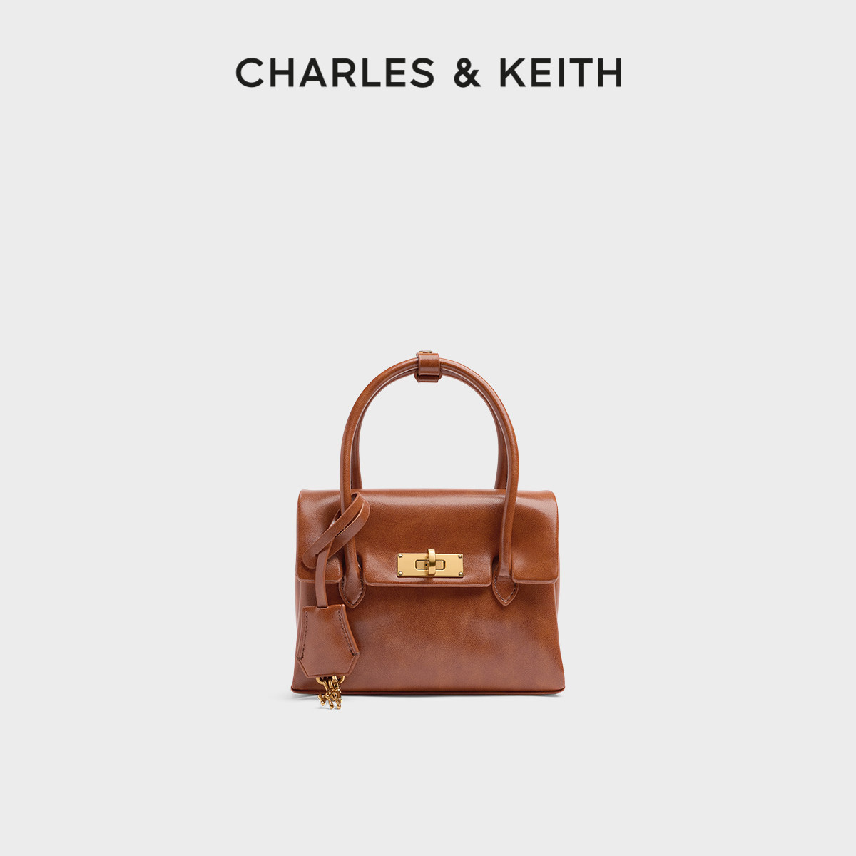 CHARLES&KEITH26秋季新款CK2-30782769小号kerry邮差包复古斜挎包图片