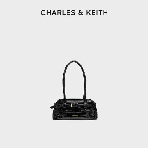 时尚鳄鱼纹腋下包CHARLES＆KEITH