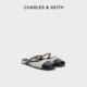 CK1 70381141时尚 拼接链条平底穆勒鞋 CHARLES&KEITH秋冬女鞋 拖鞋