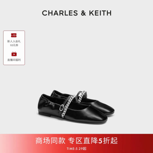 复古平底玛丽珍鞋CHARLES&KEITH