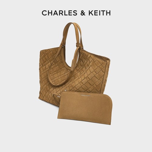 大容量编织托特包CHARLES&KEITH