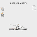 70920144法式 尖头平底玛丽珍包头凉鞋 CK1 CHARLES&KEITH24夏新款