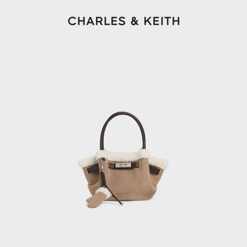 绒面带包挂托特包CHARLES＆KEITH
