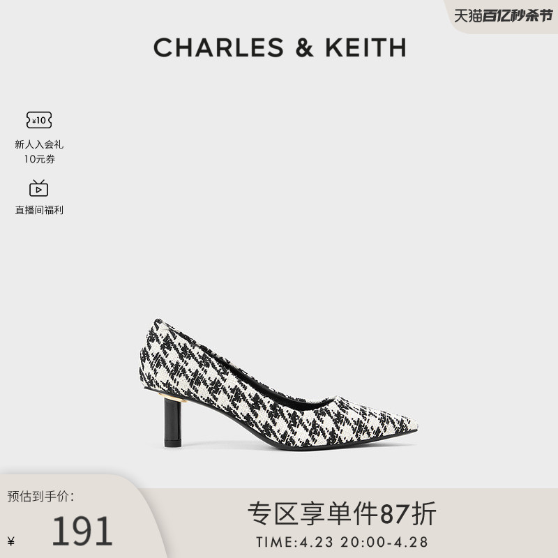 女士时尚高跟单鞋CHARLES&KEITH