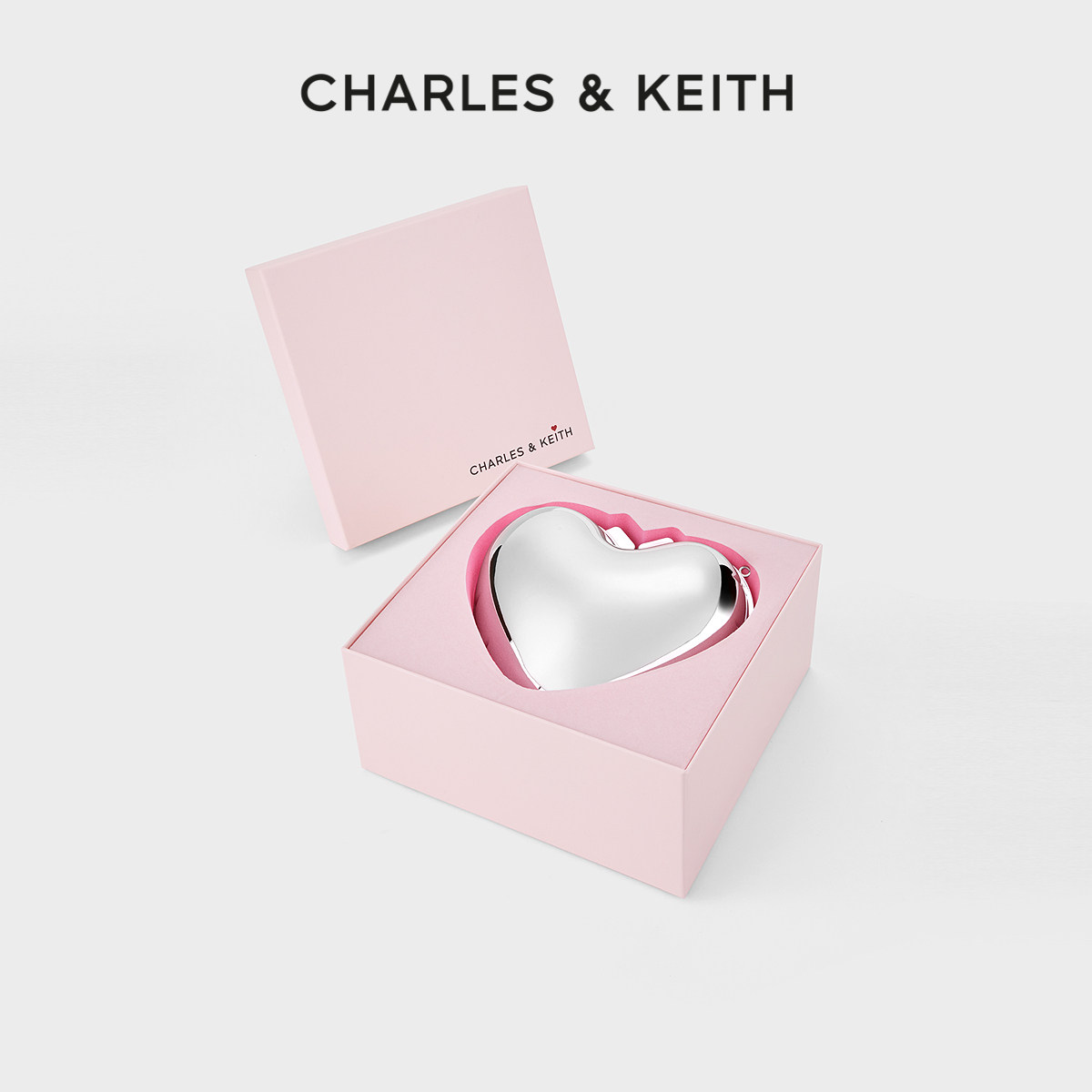 CHARLES&KEITH春季女包CK2-80701538情人节限定礼盒链条爱心包