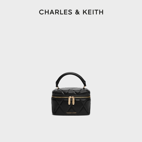 CHARLESKEITH菱格链条手提小方包