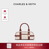 30782785 CHARLES&KEITH26春新款 CK2 1帆布手提托特包波士顿包女