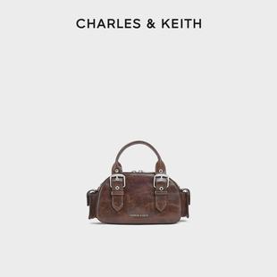 30770735手提小方包机车包保龄球包 CK2 CHARLES&KEITH25冬季 新款