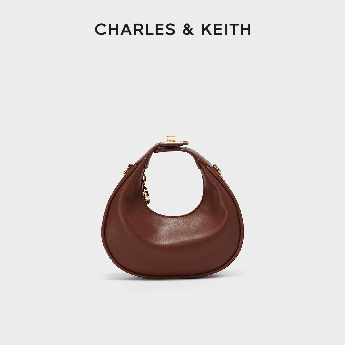 纯色链条新月包CHARLES&KEITH