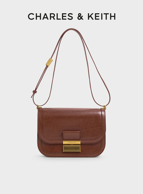 CHARLES&KEITH秋冬女包CK2-80782444金属扣Charlot豆腐包斜挎包女