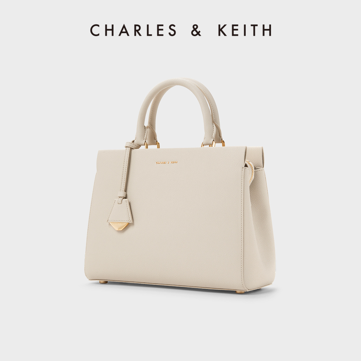 CHARLES＆KEITH秋冬女包CK2-50160095-2女士大容量手提斜挎托特包
