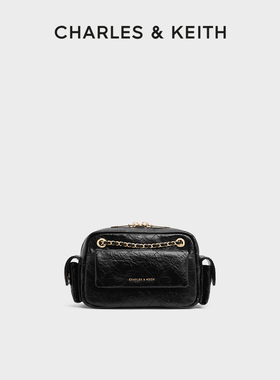 CHARLES&KEITH26春新款CK2-80671832菱格链条口袋包腋下包机车包