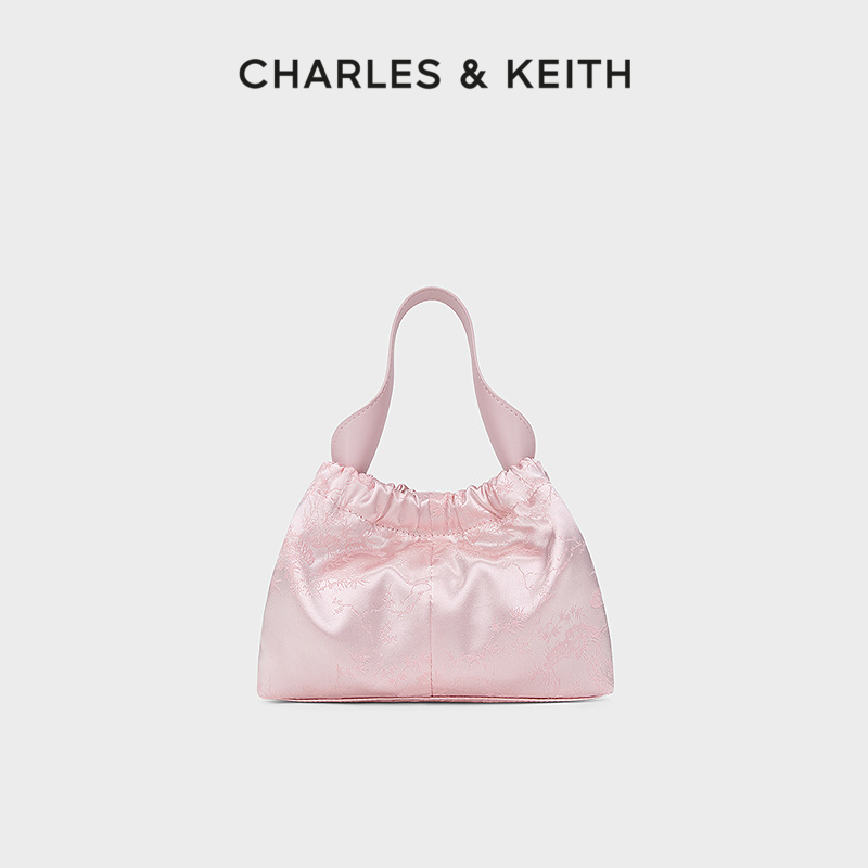 CHARLES&KEITH24春新款CK2-10151320-A新中式缎