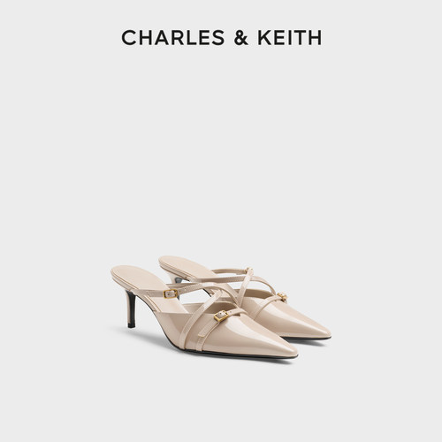 CHARLES&KEITH时尚尖头高跟凉拖