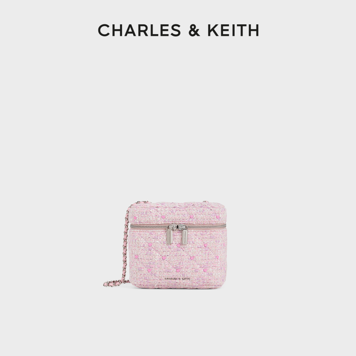 情人节小方包CHARLES&KEITH斜挎