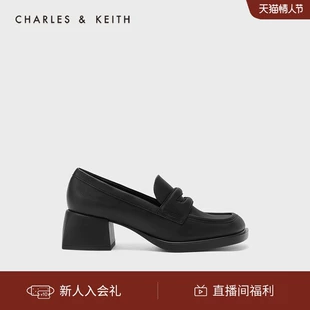 60580248女士复古英伦乐福鞋 女鞋 CHARLES&KEITH春季 CK1