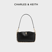 CHARLES&KEITH25冬新款 CK2 20782753简约链条单肩腋下包法棍包女