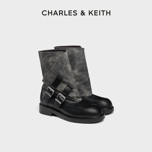 CHARLES＆KEITH复古切尔西短靴