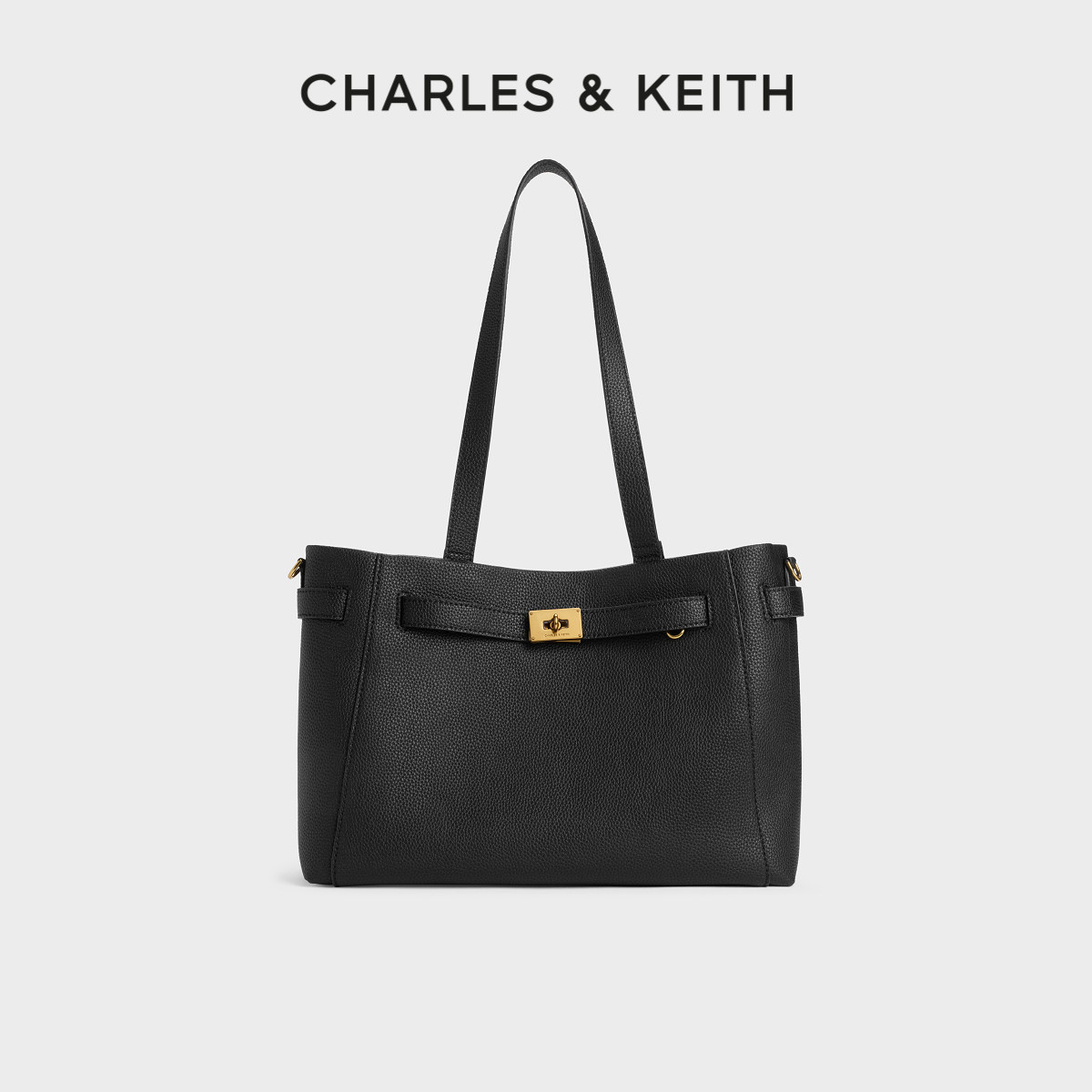 CHARLES&KEITH26冬新款CK2-30701739时尚大容量通勤手提托特包