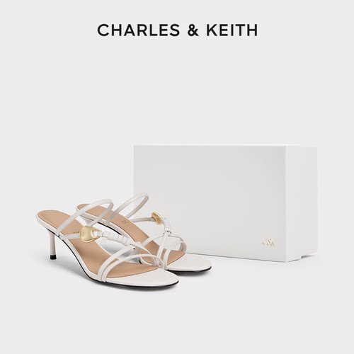 真皮细带高跟凉拖CHARLES&KEITH