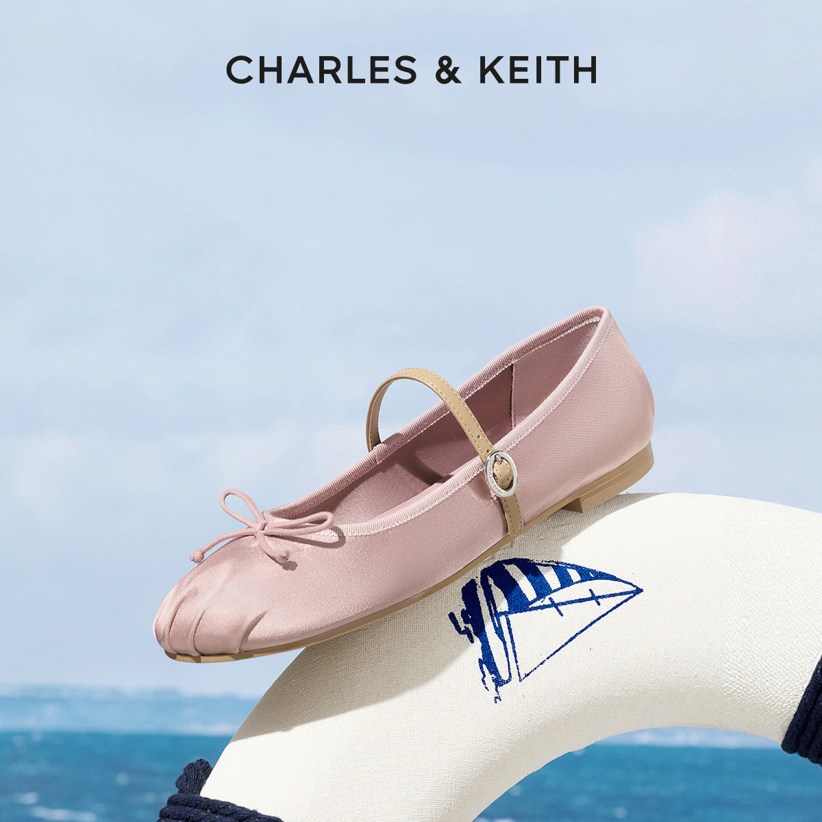 【毕业礼物】CHARLES&KEITH女鞋CK1-71720057玛丽珍芭蕾舞鞋