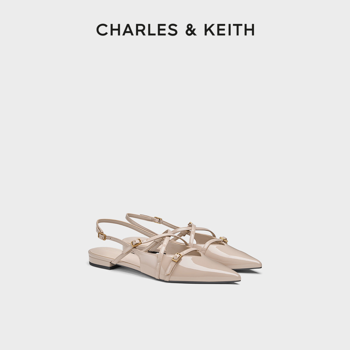 时尚尖头平底凉鞋CHARLES&KEITH图片