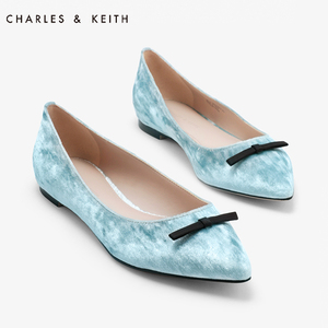 天鹅绒平底单鞋