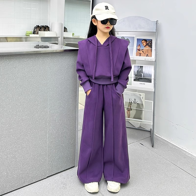 女童卫衣套装2025秋季洋气时髦