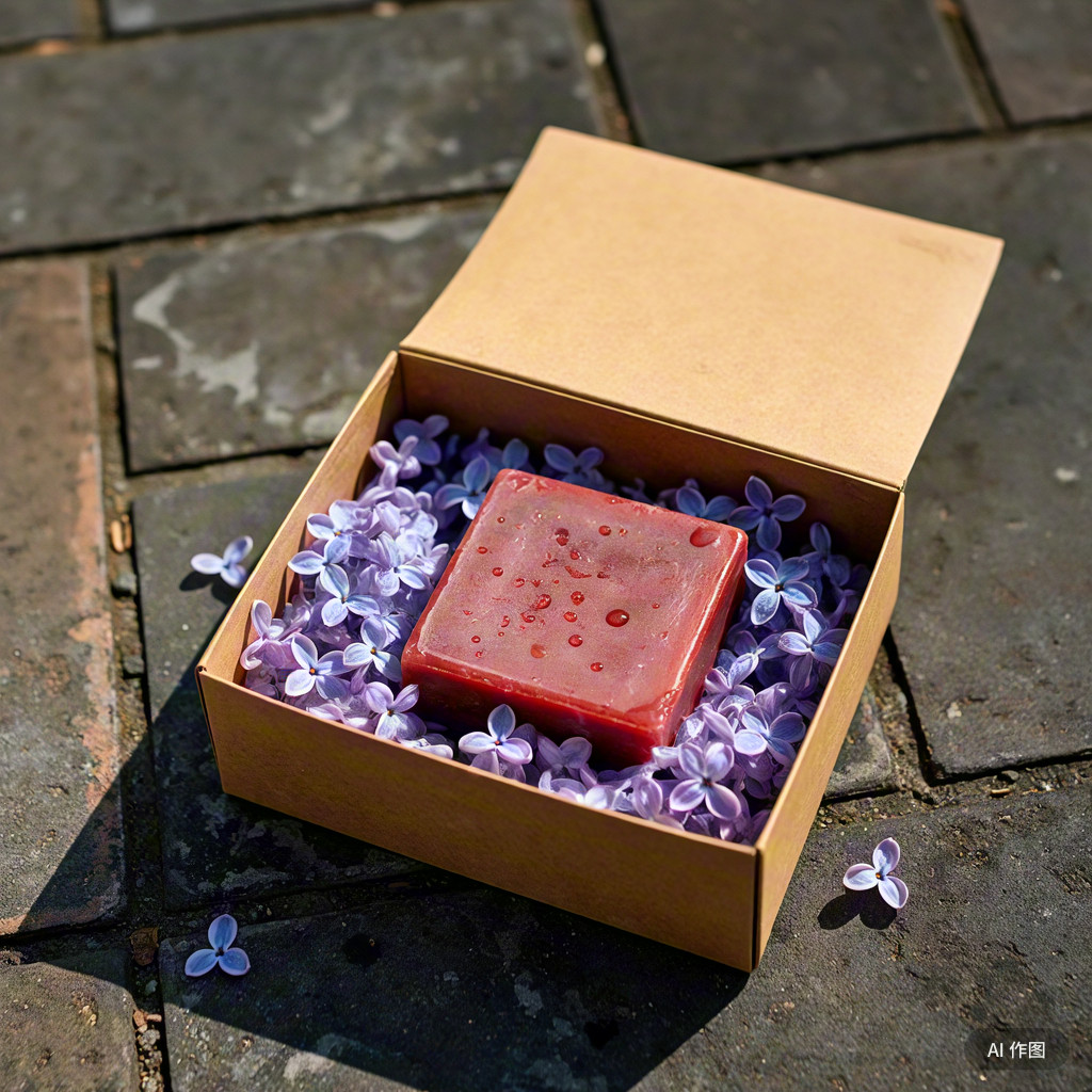 蓝莓丁香花手工皂ph7婴儿敏感肌专用洗脸皂滋养温和不刺激洁面皂