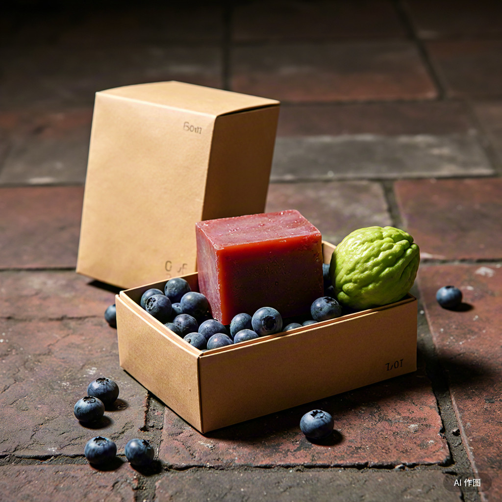 蓝莓佛手柑手工皂 蓝庄当年老皂ph7 植物天然古法冷制洗脸手发澡