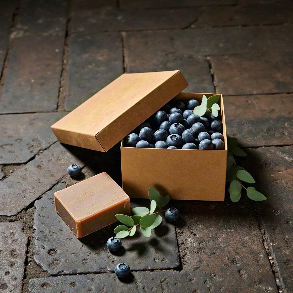 蓝莓尤加利手工皂ph7婴儿敏感肌专用洗脸皂滋养温和不刺激洁面皂