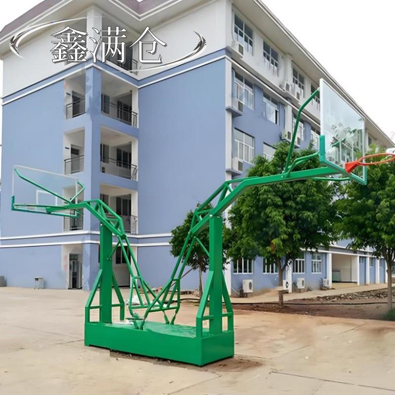 户外标准篮球架室外燕式仿液压箱式篮球架学校室外篮球架