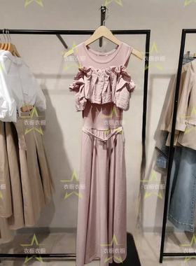 时尚女装2025春季百搭连衣裙新款圆领A型大群摆长裙32436Z003-MA