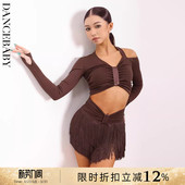 dancebaby专业拉丁舞国标舞服上衣舞服女2026新款 YD446 练功服长袖