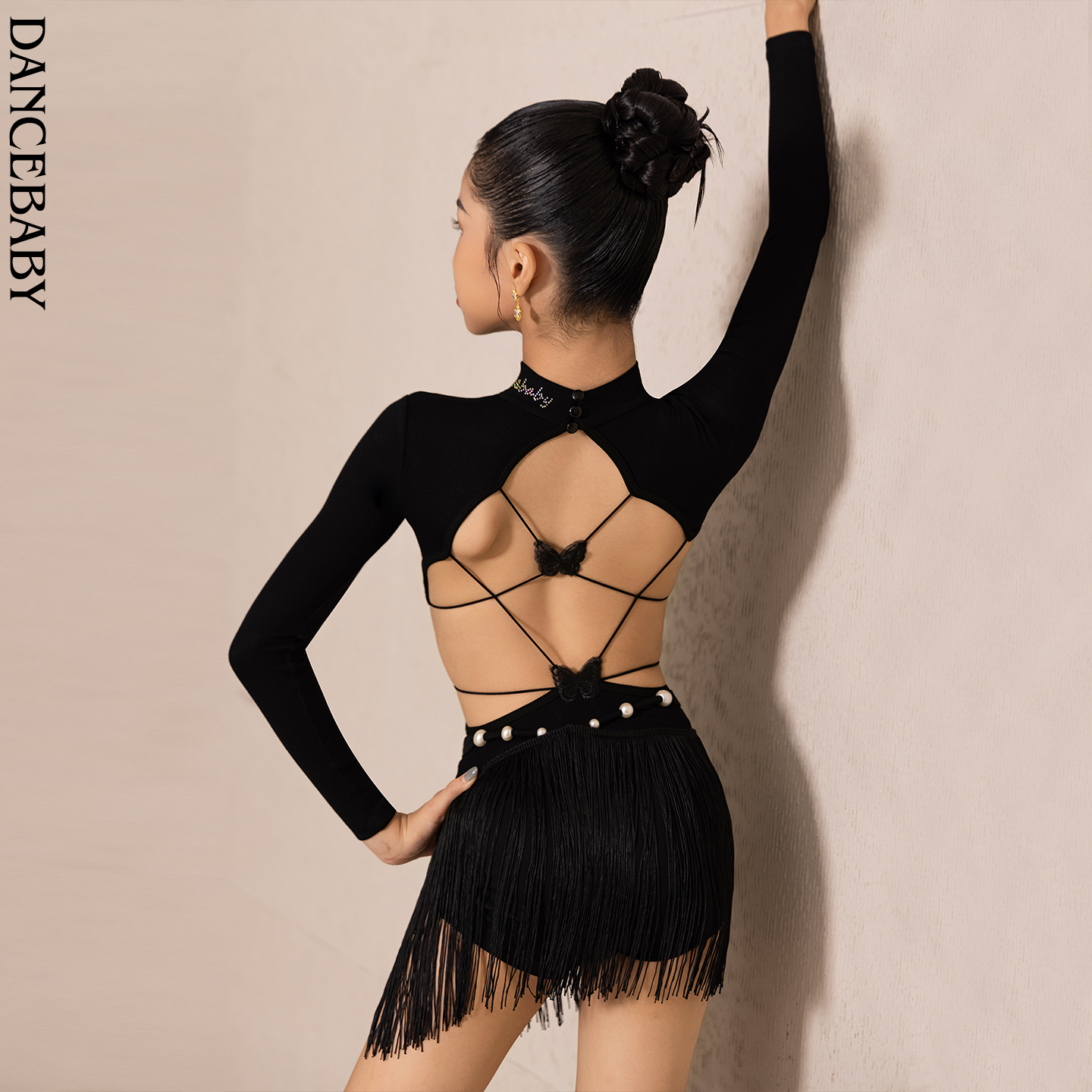 dancebaby拉丁少儿秋冬上衣