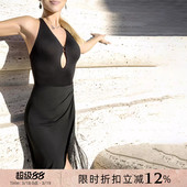 UDANCE拉丁舞上衣国标舞服练功服新款 女士舞衣跳舞挂脖连体服A65