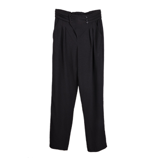 YES2025拉丁舞裤新款男士舞蹈裤国标舞摩登舞裤子双排扣西裤YD140