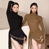 体服YD423 练功服长袖 dancebaby拉丁舞服成人女2026新款 上衣服装