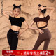 Dancebaby拉丁舞服女童练功服2025新款 高级感练习分体上衣DAS489D