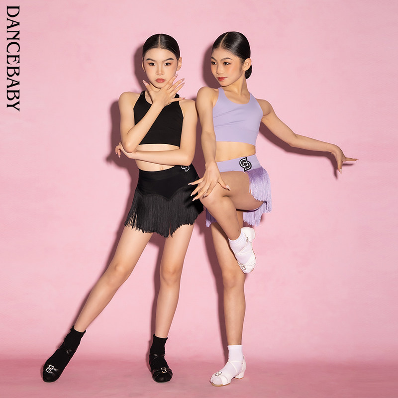 拉丁少儿吊带运动上衣Dancebaby图片