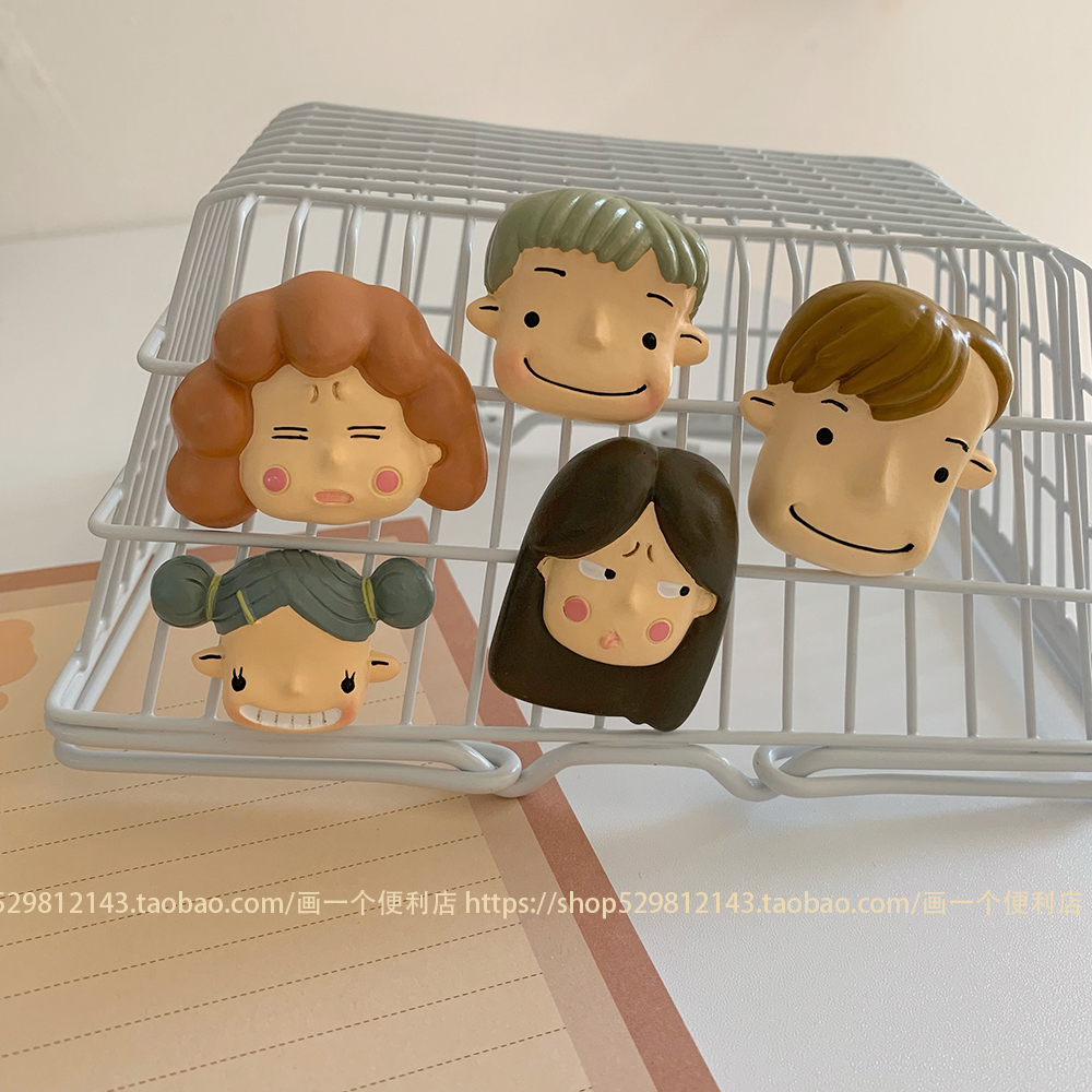 H-Store 日系一家人物冰箱贴ins装饰磁贴可爱韩国公仔磁力贴