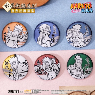 火影忍者鸣人宇智波鼬吧唧徽章相框明信片镭射票星河动漫 正版