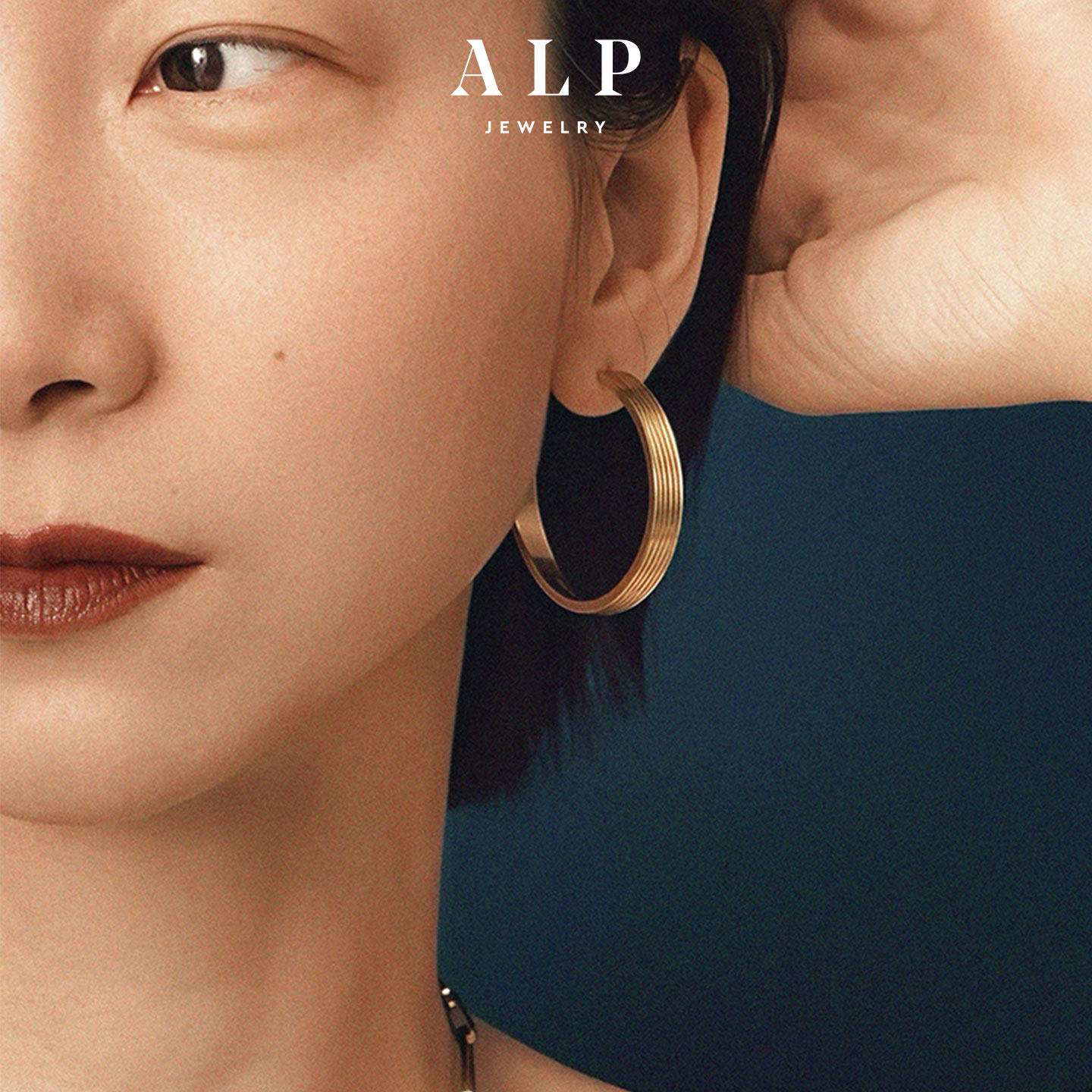 ALPJEWELRY欧美轻奢大圆圈耳环