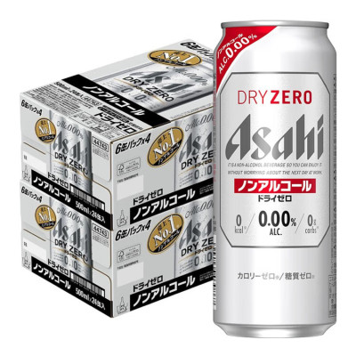 朝日Asahi无酒精啤酒饮料日本进口No1DRY ZERO无嘌呤无醇风味饮料