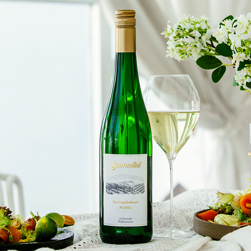 性价比天花板Riesling德国日晷谷摩泽尔雷司令珍藏半甜白葡萄酒
