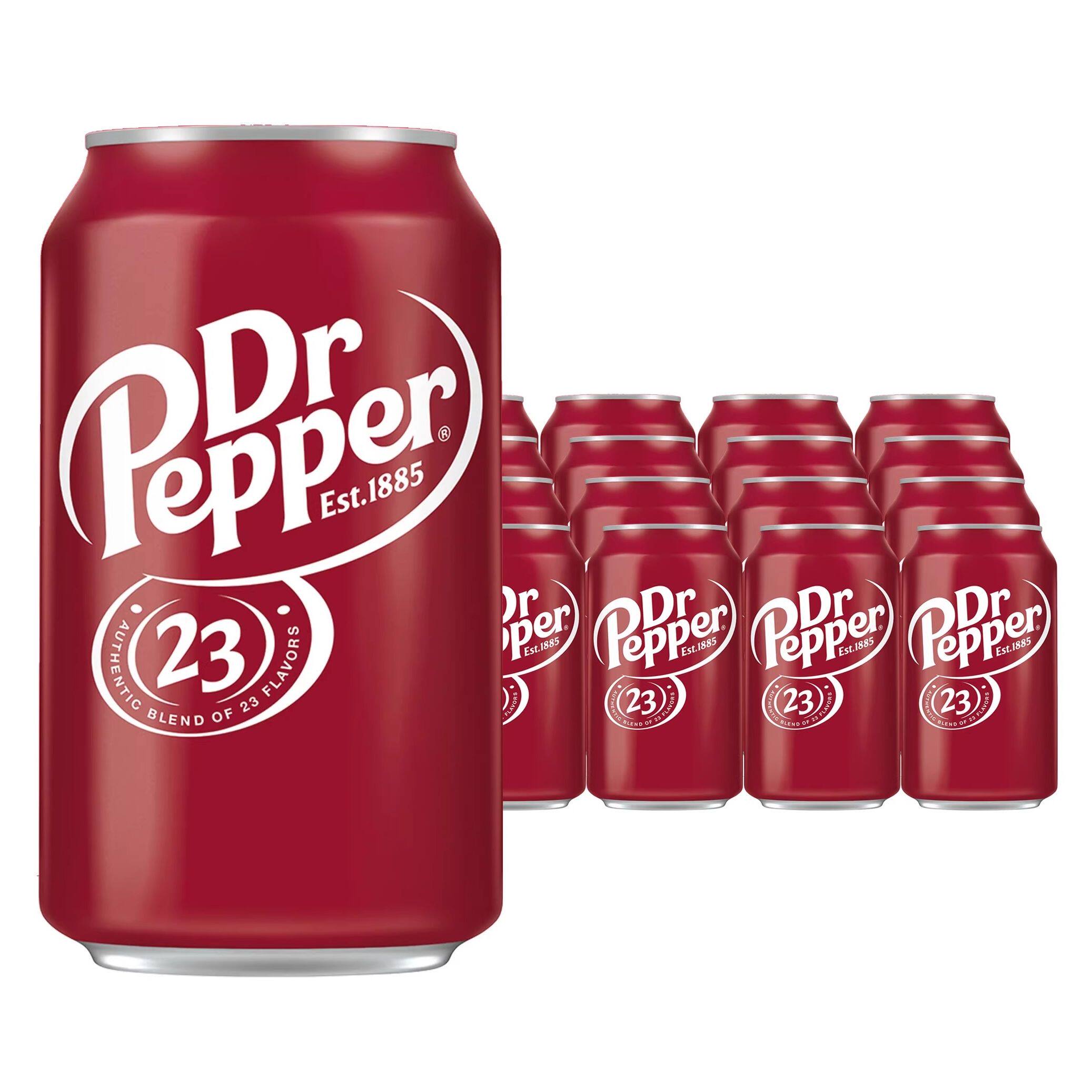 美国进口胡椒博士汽水355ml*24罐DR PEPPER可乐型碳酸饮料