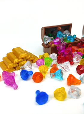 适用于乐高MOC零件30153人仔积木配件4738/4739钻石宝石宝箱玩具